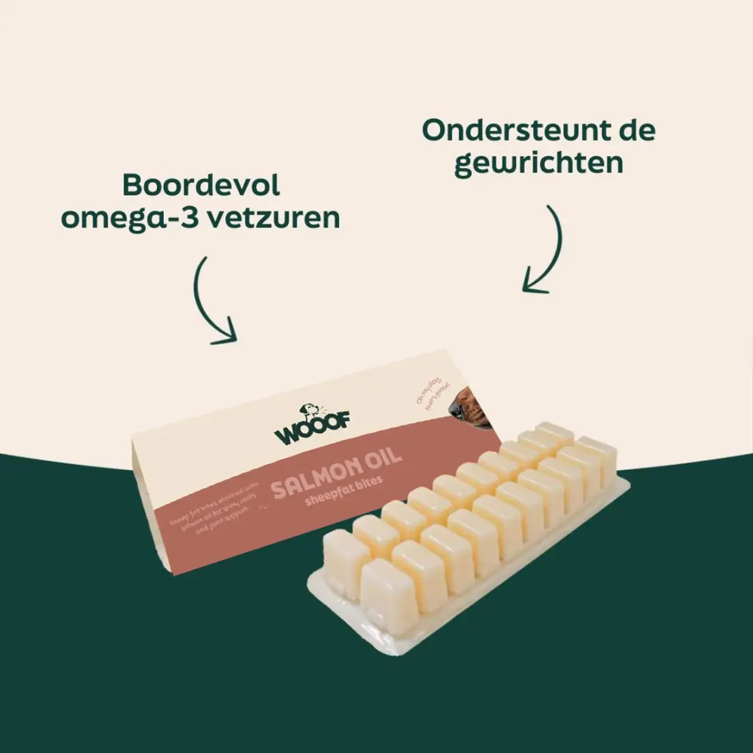Wooof Schapenvet Bonbons met Zalmolie - 100 Stuks