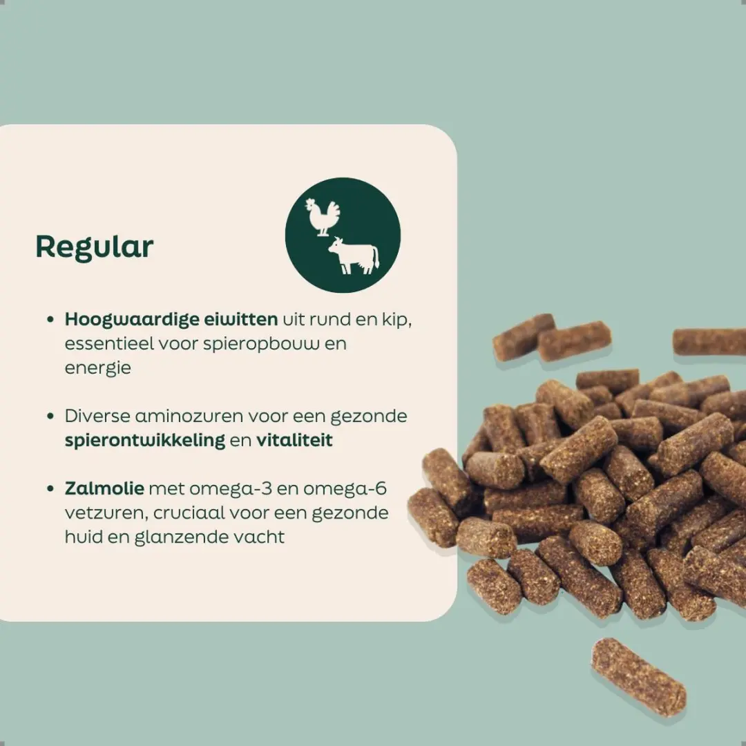 Wooof Regular Geperste Hondenbrokken 18kg