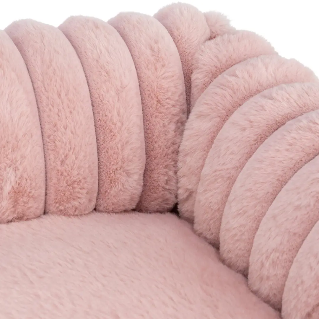 Trixie Hondenmand Lonni Hoekig Ribfluweel Roze 80x60cm - afbeelding 5 van 5
