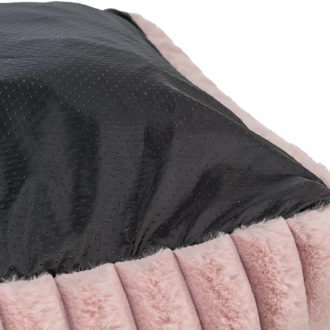 Trixie Hondenmand Lonni Hoekig Ribfluweel Roze 65x50cm - afbeelding 3 van 5