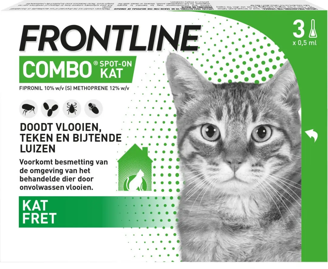 Frontline Combo Kat Pipetten - 6 Stuks 3ml