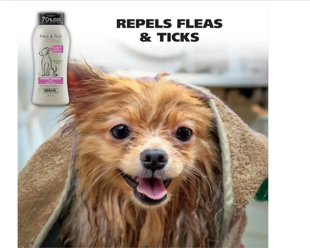 Wahl USA Vlooien- & Tekenwerende Hondenshampoo 709ml - Defense Formula Rozemarijn & Cederhout
