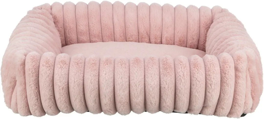Trixie Hondenmand Lonni Hoekig Ribfluweel Roze 100x70cm