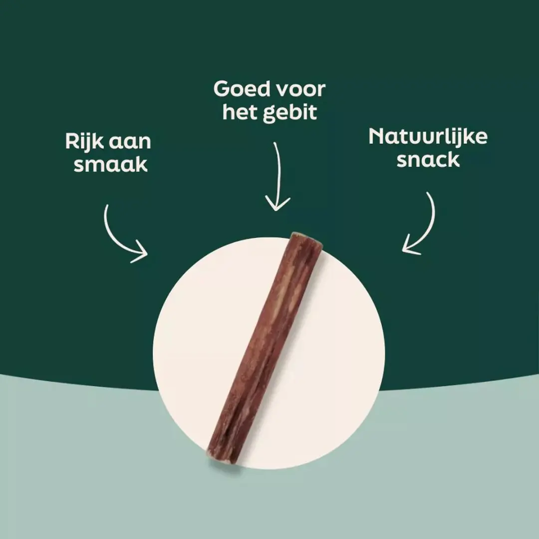 Wooof Bullepees Natuurlijke Kauwsnack - 10 Stuks