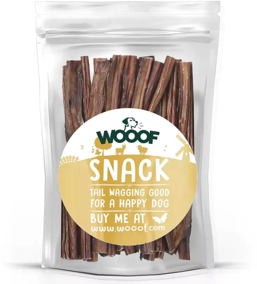Wooof Bullepees Natuurlijke Kauwsnack