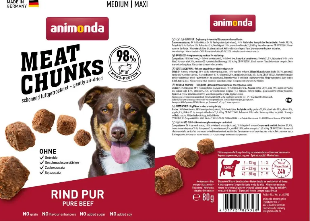 Animonda Meat Chunks Rund Medium MAXI 80g