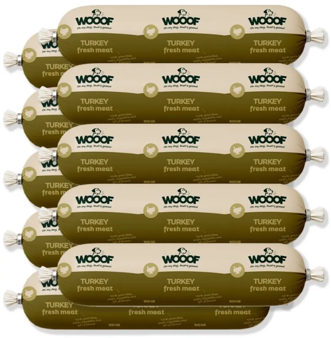 Wooof Hondenworst Kalkoen 10x900g