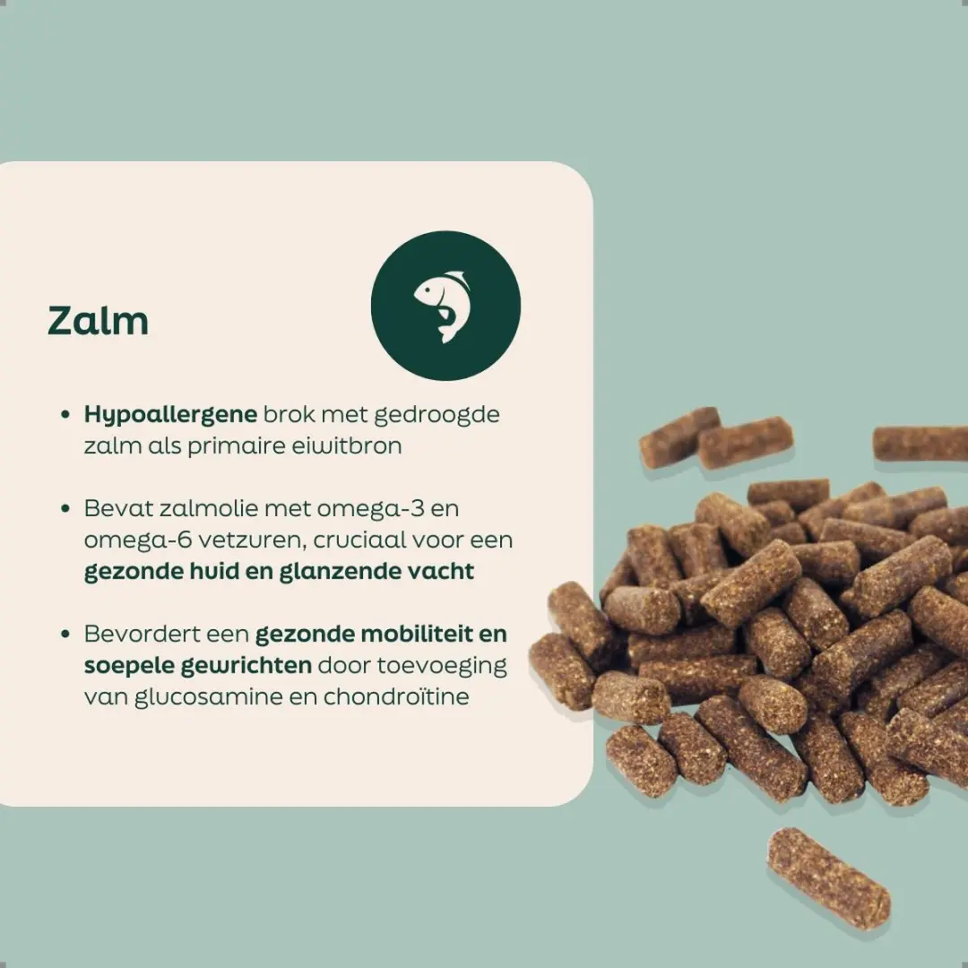 Wooof Zalm Geperst Hondenvoer 14kg