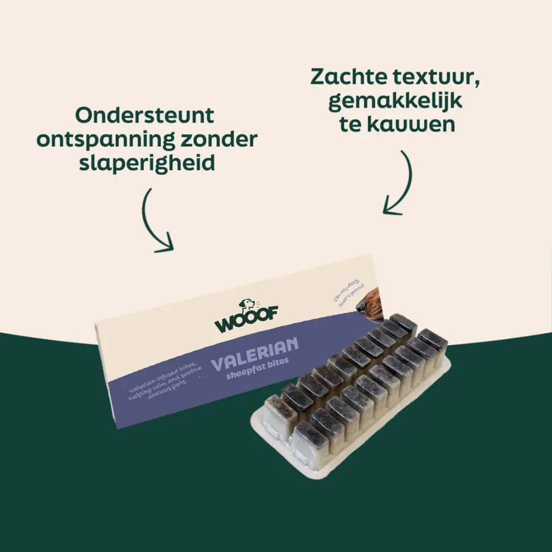 Wooof Schapenvet Bonbons met Valeriaan - 100 Stuks