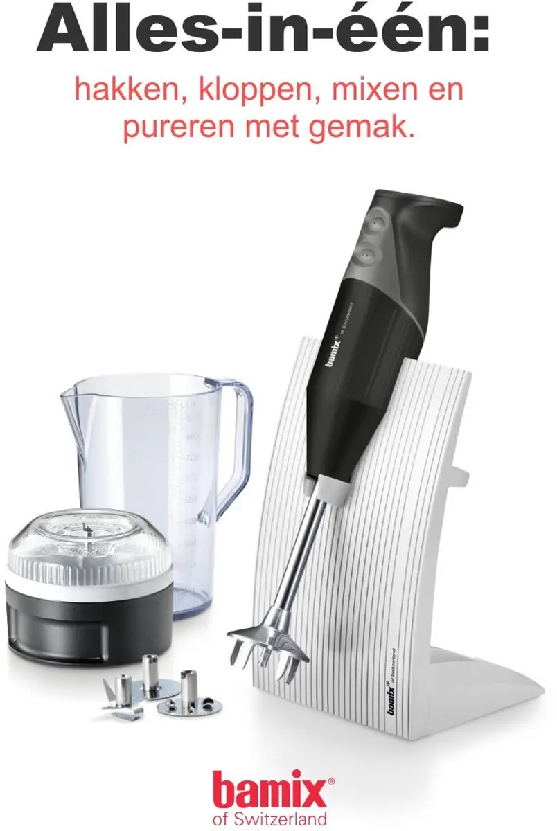 Bamix SwissLine M200 Staafmixer - 200W - Zwart