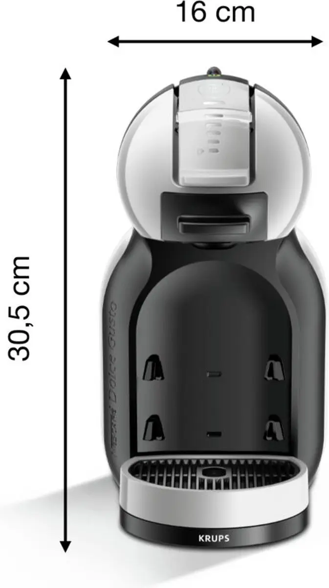 Krups Nescafé Dolce Gusto Mini Me KP123 Automatische Koffiemachine - Grijs/Zwart