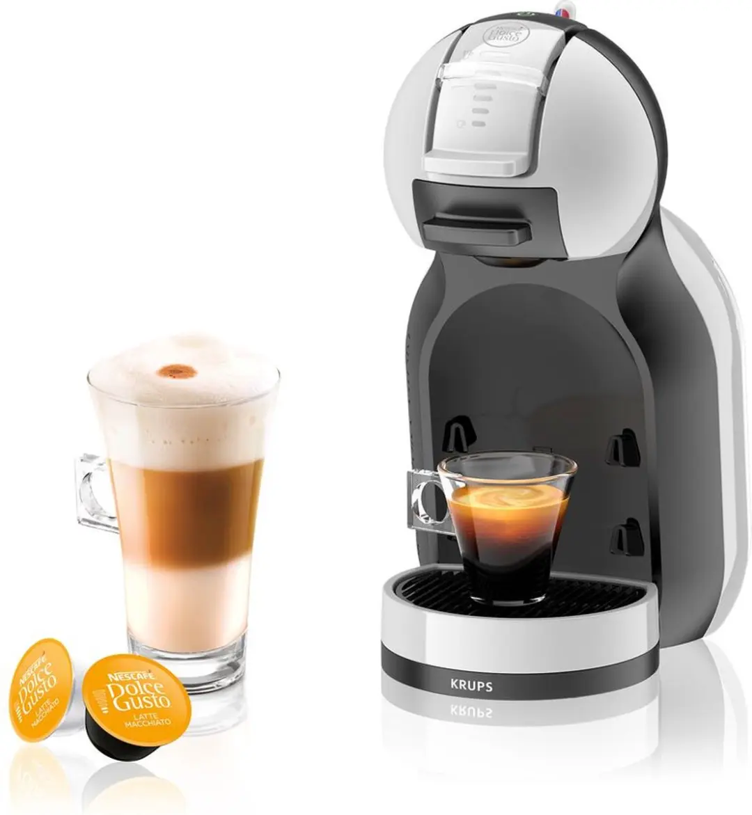 Krups Nescafé Dolce Gusto Mini Me KP123 Automatische Koffiemachine - Grijs/Zwart