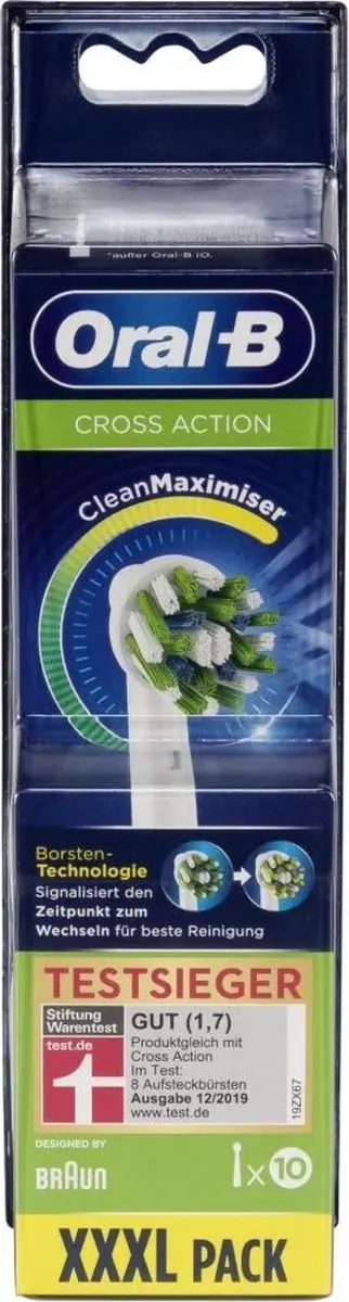 Oral-B Cross Action EB50 Tandenborstel - 10 Stuks - Wit