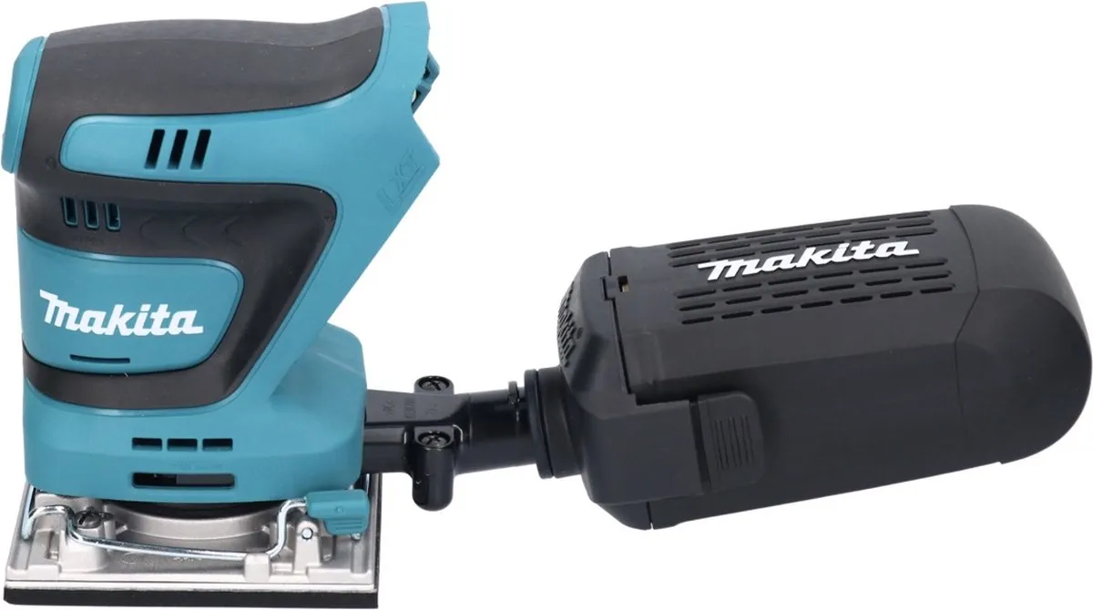 Makita DBO 482 RF1J Vlakschuurmachine 18V - 1x 3.0Ah Accu + Lader