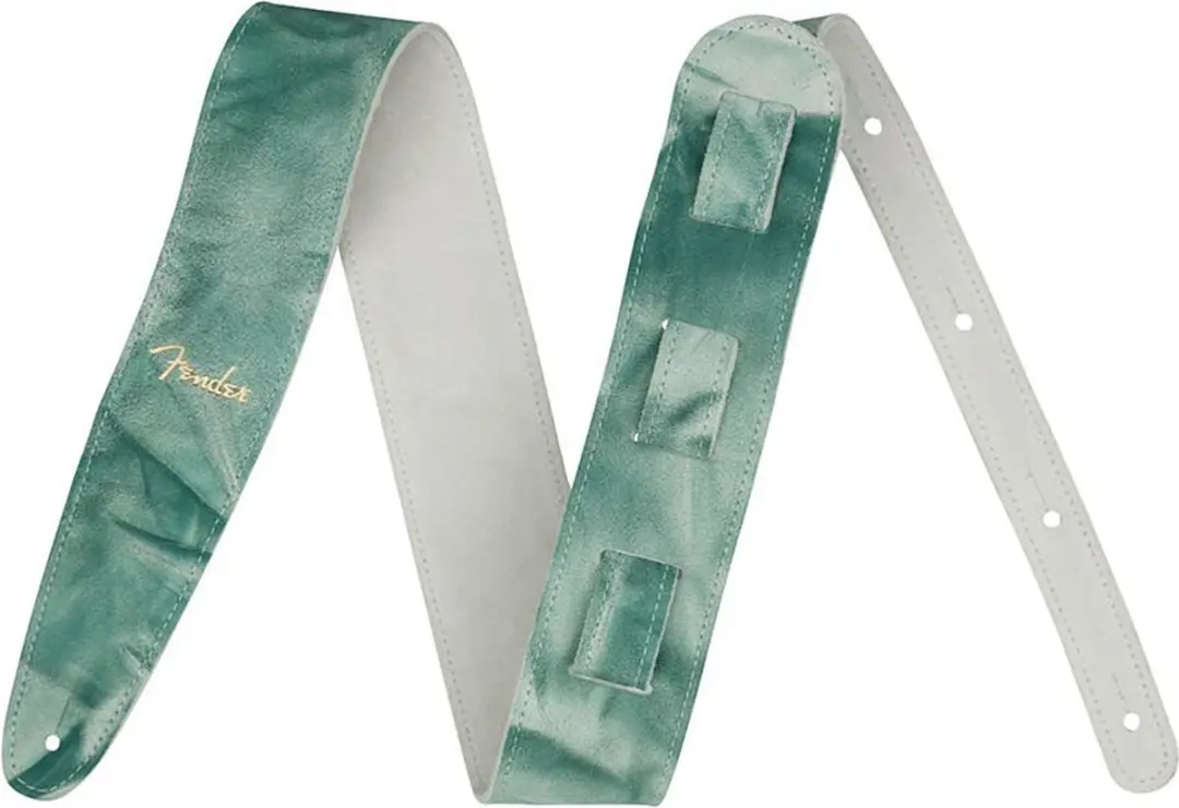 Fender Tie Dye Leren Gitaarband