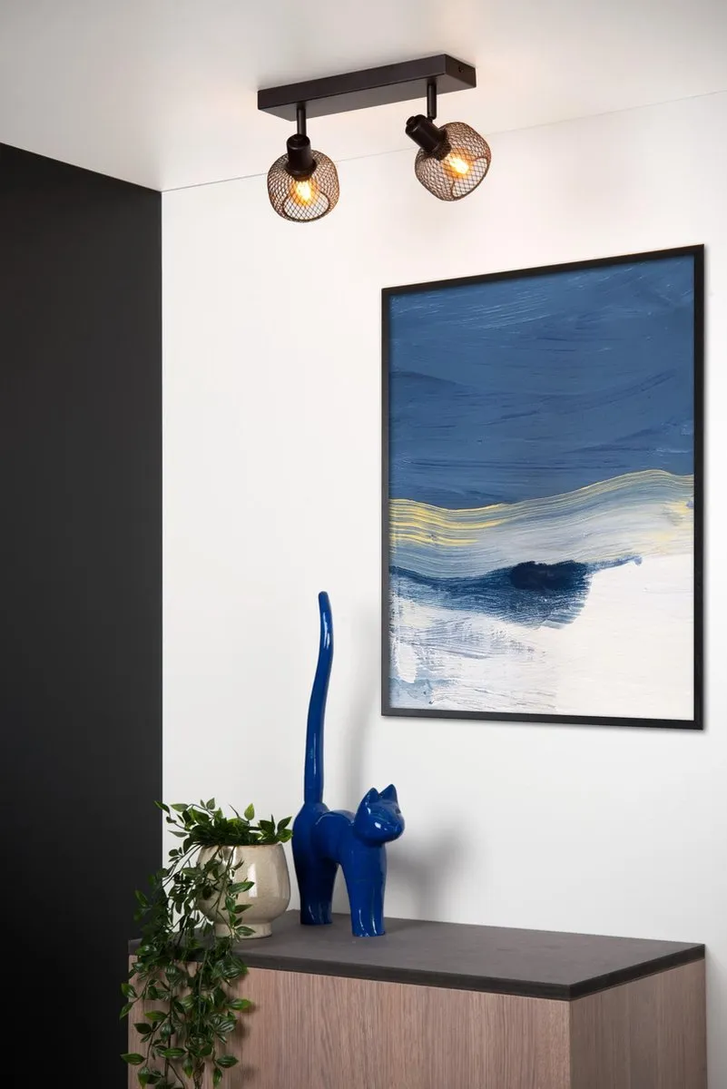 Lucide MAREN Plafondspot 2xE14 - Zwart