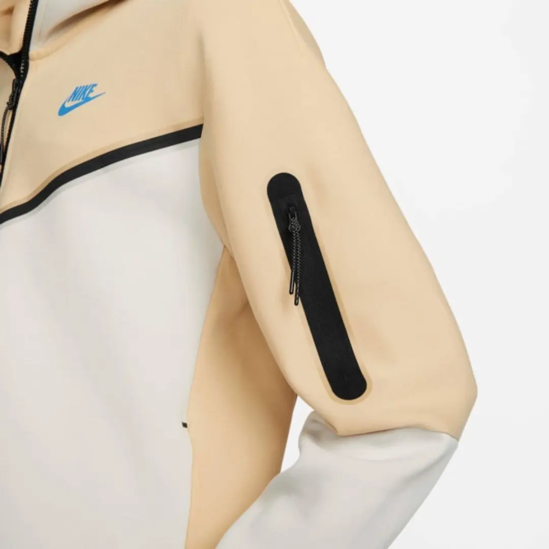 Nike Sportswear Tech Fleece Full-Zip Hoodie S - Sesame/Light Orewood Brown