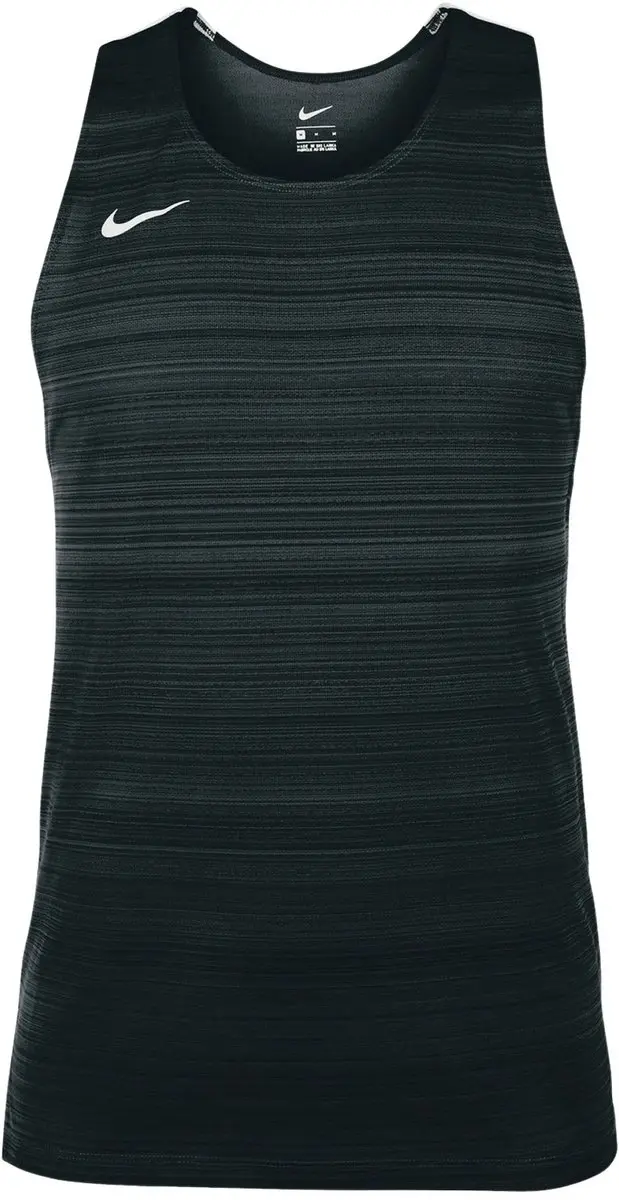 Nike Dry Miler Tanktop Heren L - Zwart