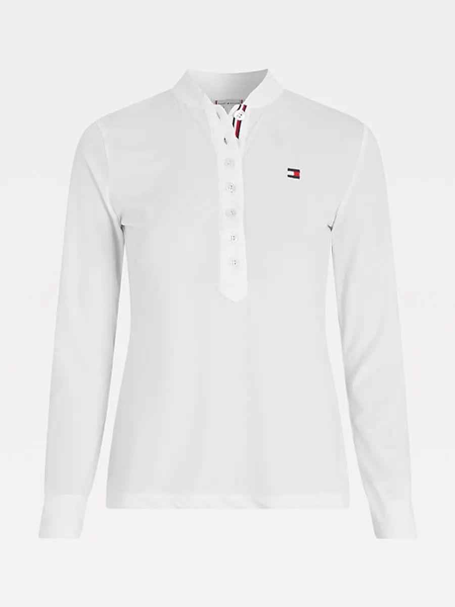 Tommy Hilfiger SS'22 Wedstrijdshirt Lange Mouwen Wit L