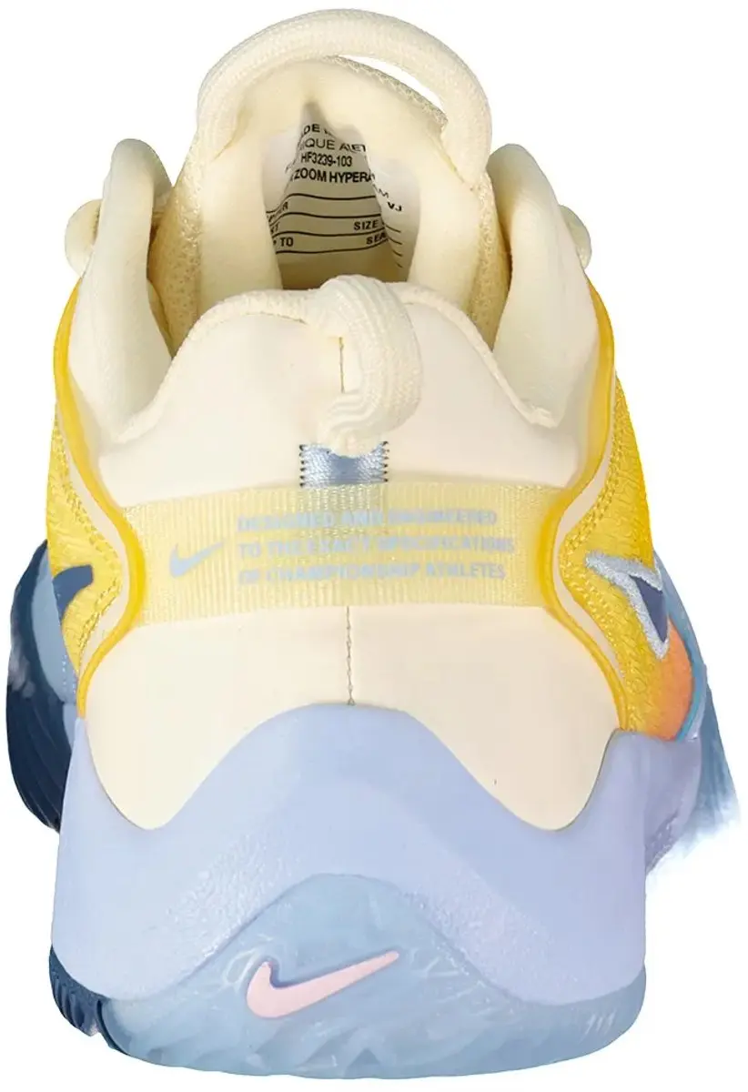 Nike Air Zoom Hyperace 3 Basketbalschoenen - EU 40 - Coconut Milk/Diffused Blue