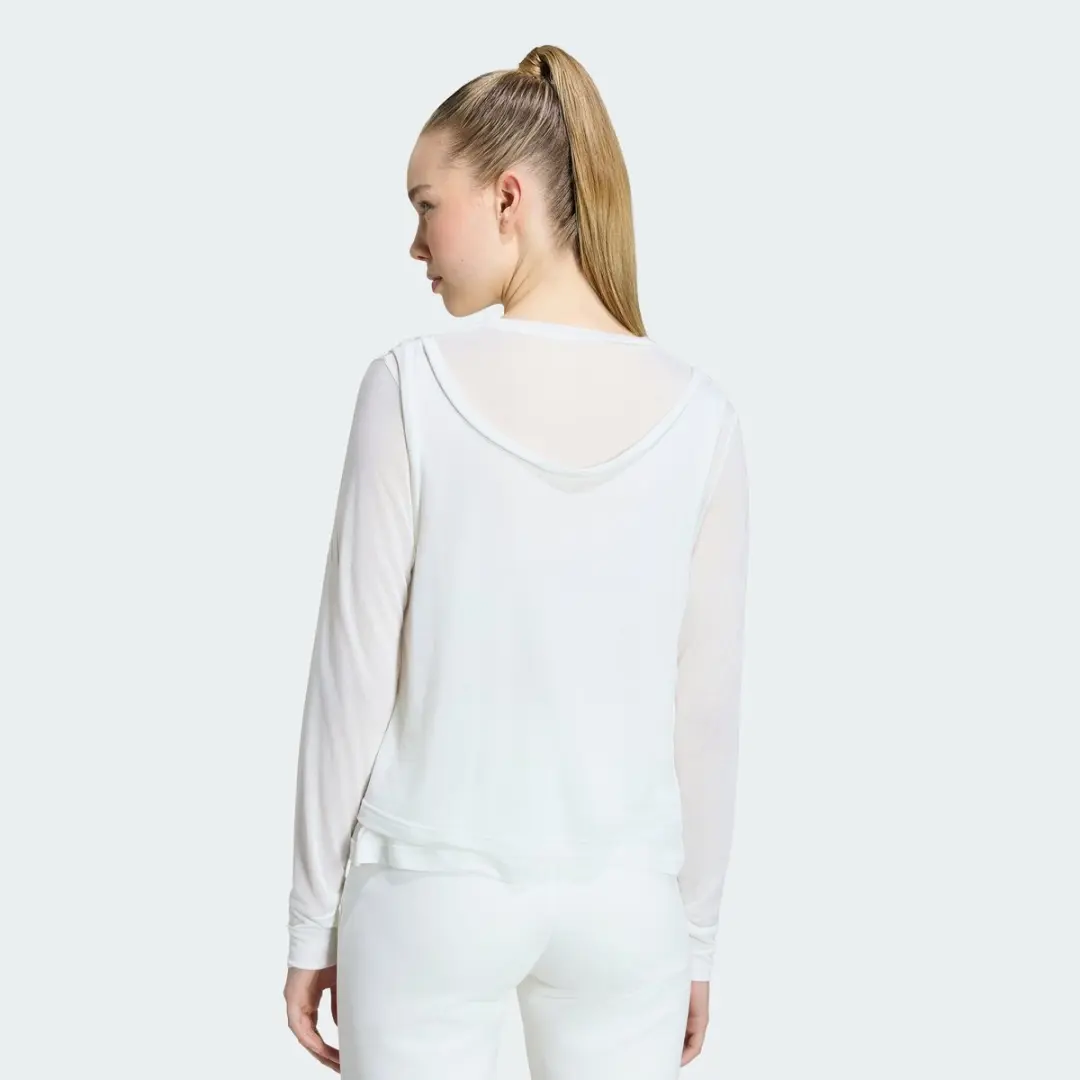 Adidas Sportswear Soft Lux Sheer Longsleeve KT0423 - L - Beige
