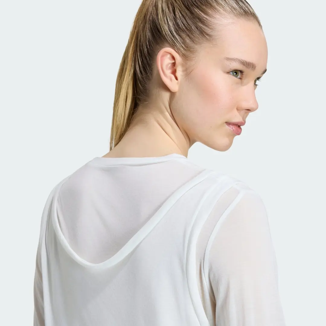 Adidas Sportswear Soft Lux Sheer Longsleeve KT0423 - L - Beige