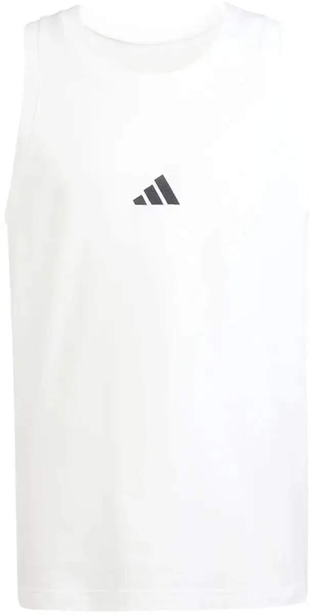 Adidas Essentials Small Logo Mouwloos T-shirt Wit XS