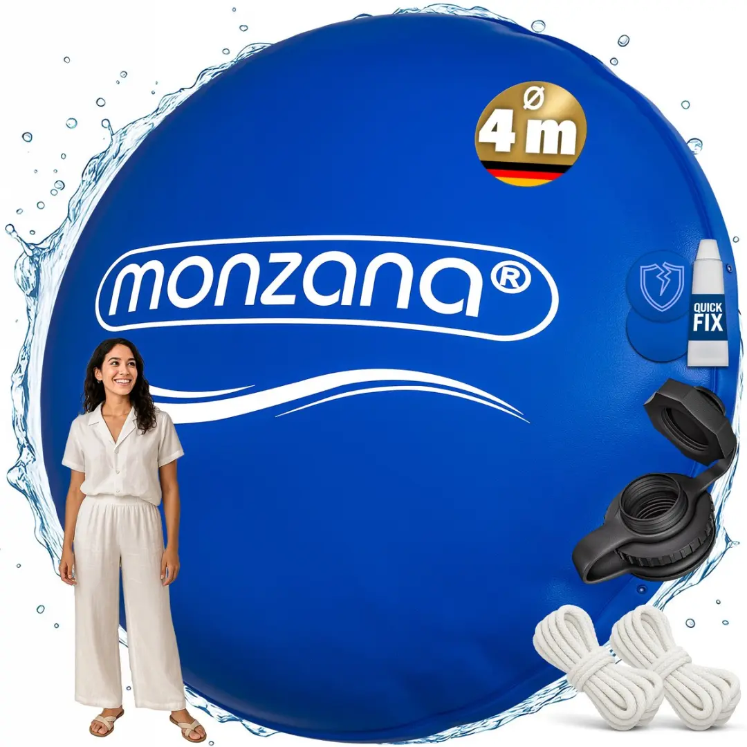 Monzana Zwembadkussen XXL Ø400cm - Vorstbestendig - Blauw