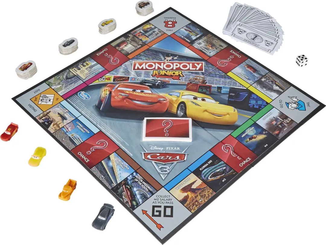 Monopoly Junior Cars 3 Kinderspel - 2-4 Spelers