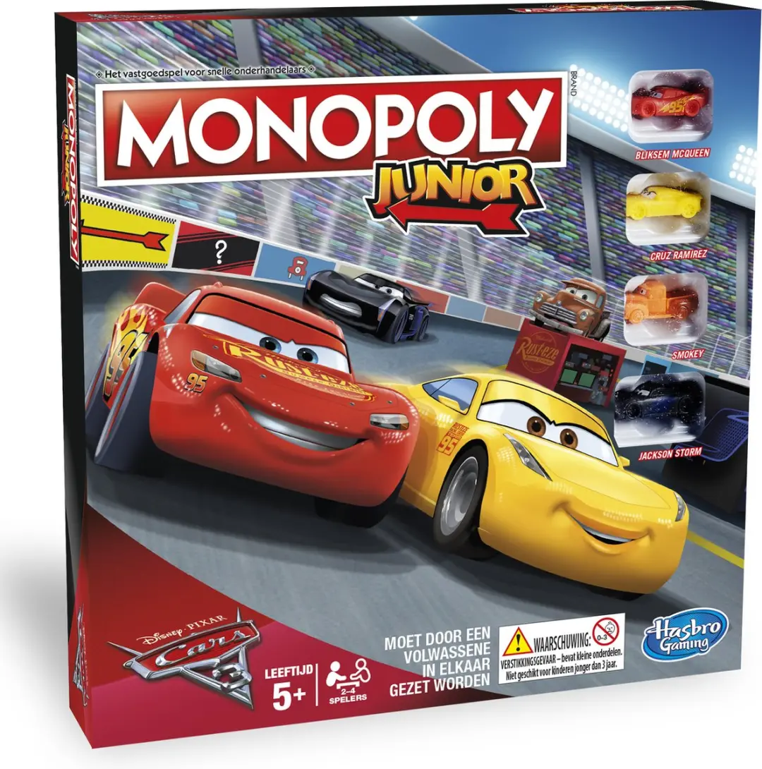 Monopoly Junior Cars 3 Kinderspel
