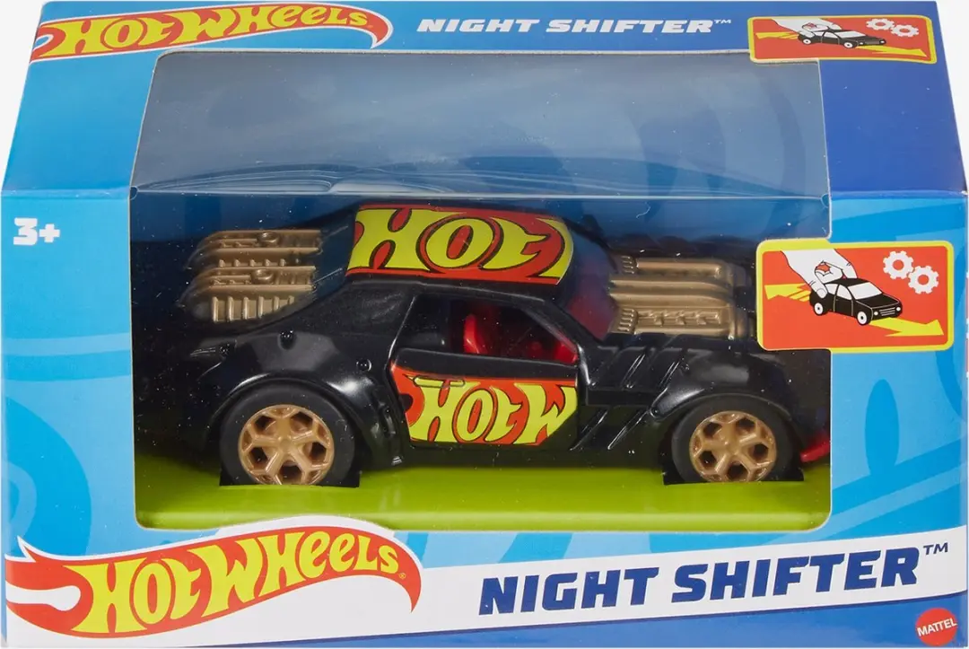 Hot Wheels 1:43 Pull Back Auto - Blauw