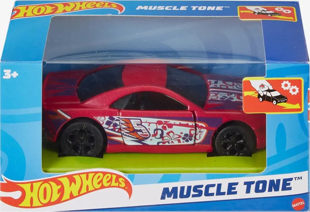 Hot Wheels 1:43 Pull Back Auto - Blauw