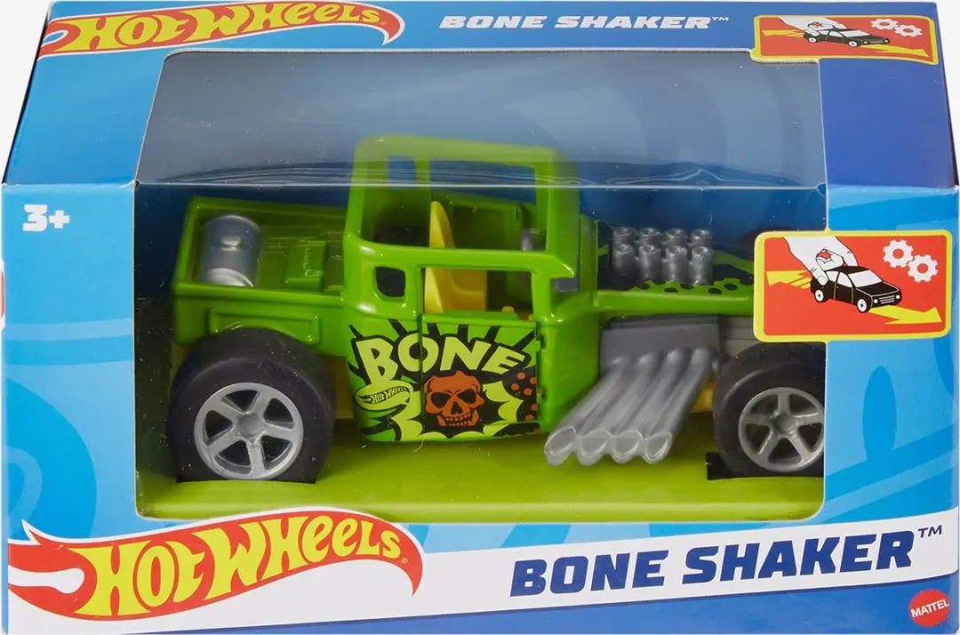 Hot Wheels 1:43 Pull Back Auto - Blauw