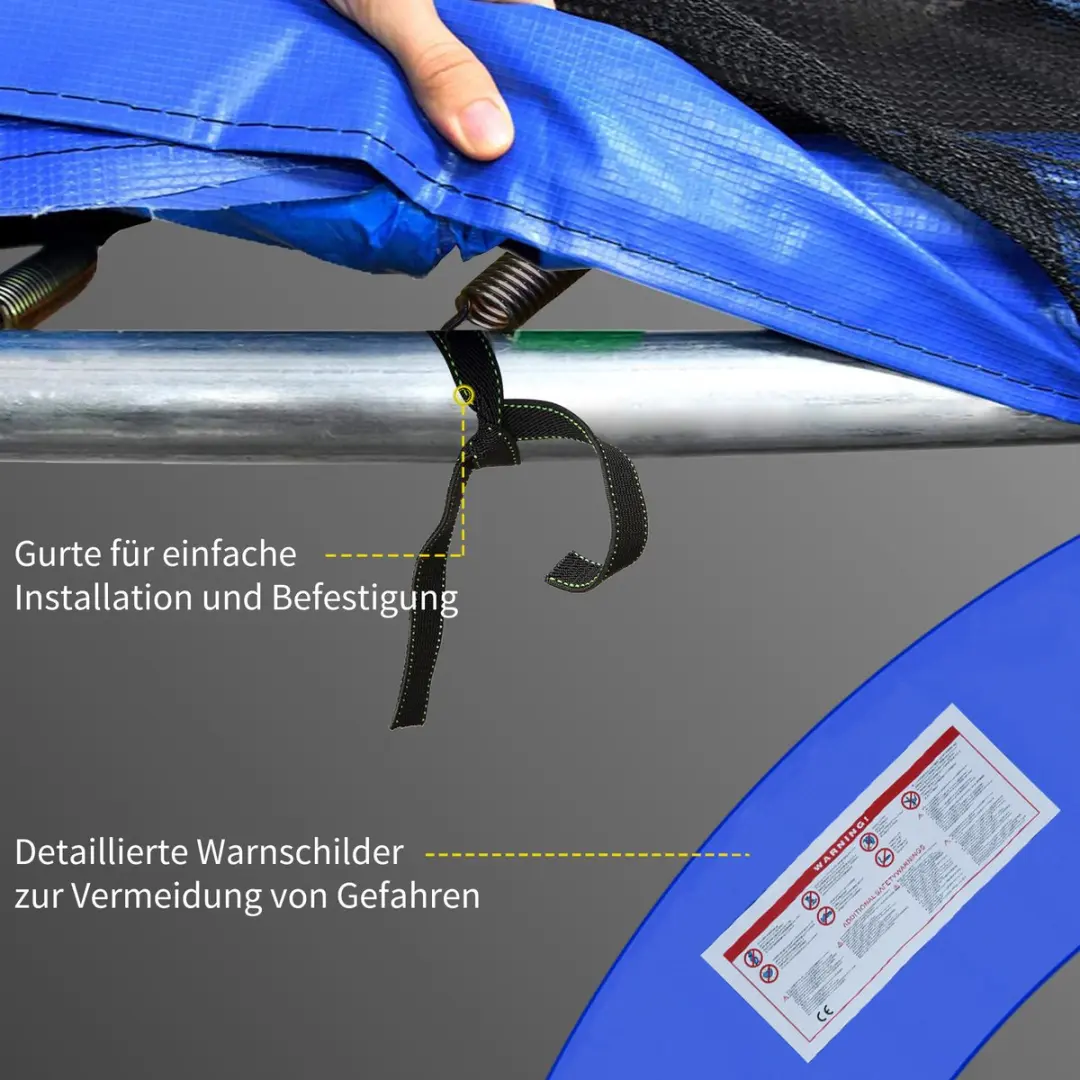 Outsunny Trampoline Randafdekking 366cm - AN-69QP-BLJN-3 - Kleurrijk