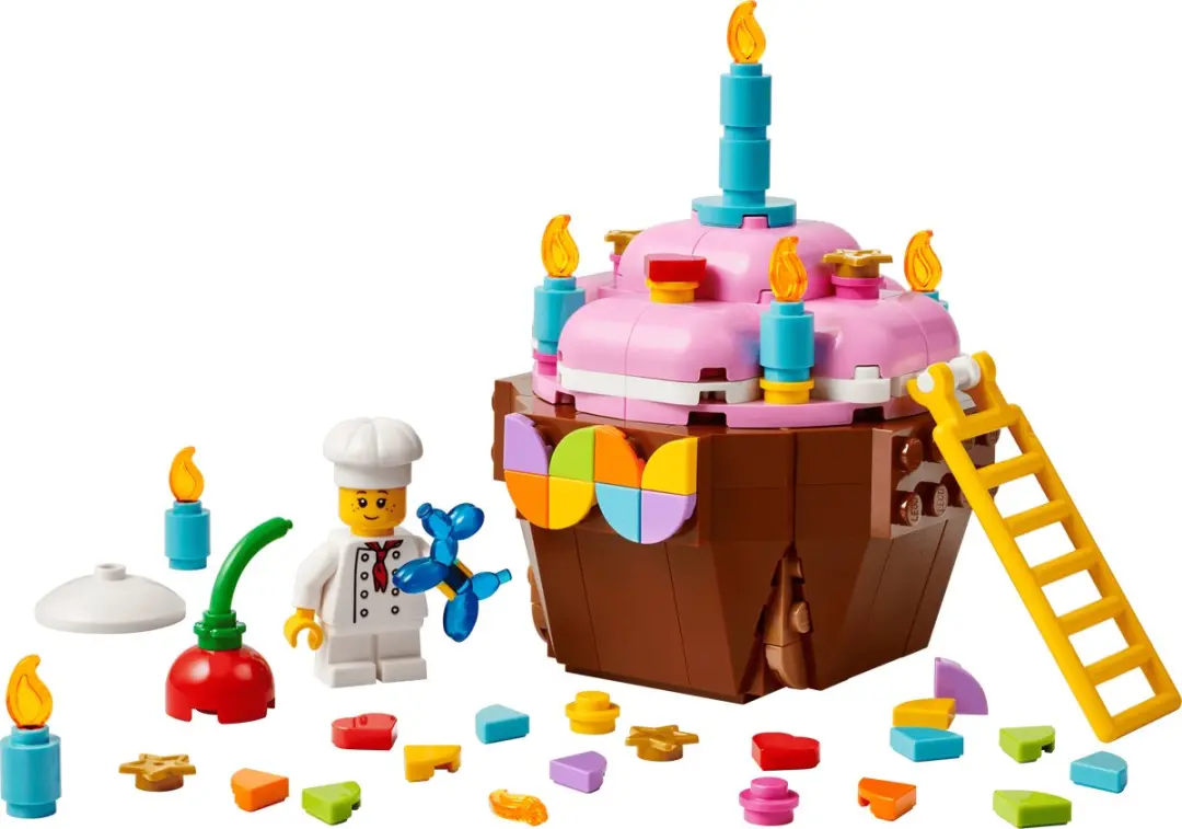 LEGO 40905 Verjaardagscupcake - 174 Stukken - Multi