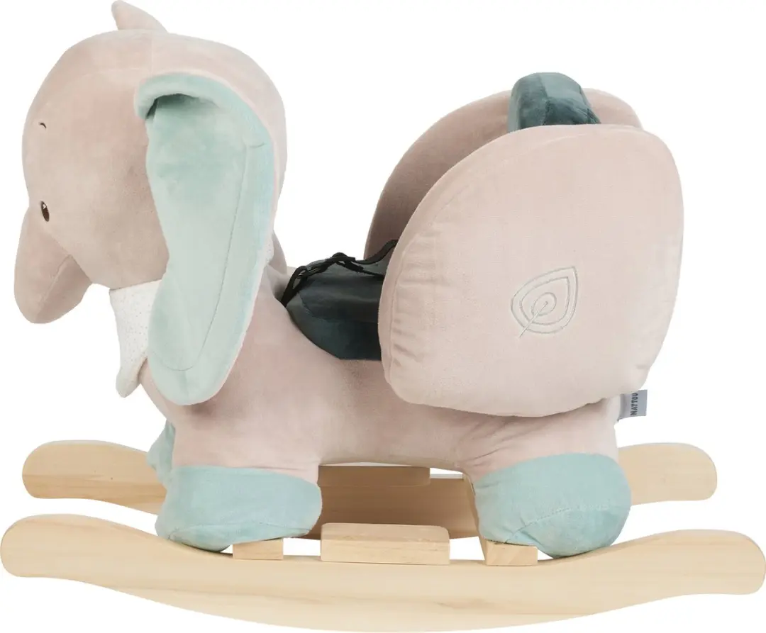Nattou Olifant Axel Schommelpaard - 63x33x45cm - Groen/Beige