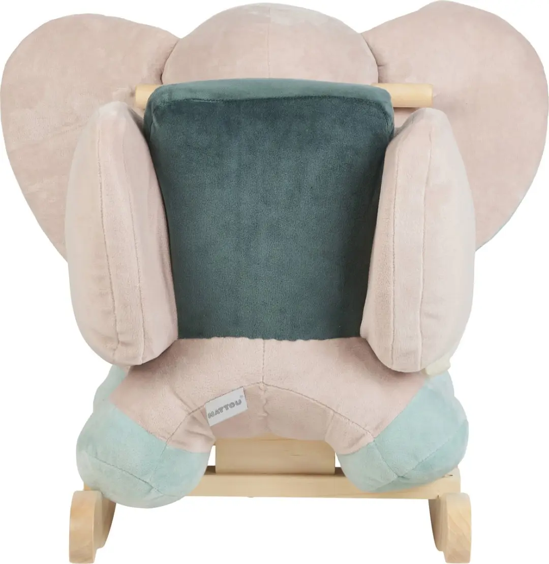 Nattou Olifant Axel Schommelpaard - 63x33x45cm - Groen/Beige