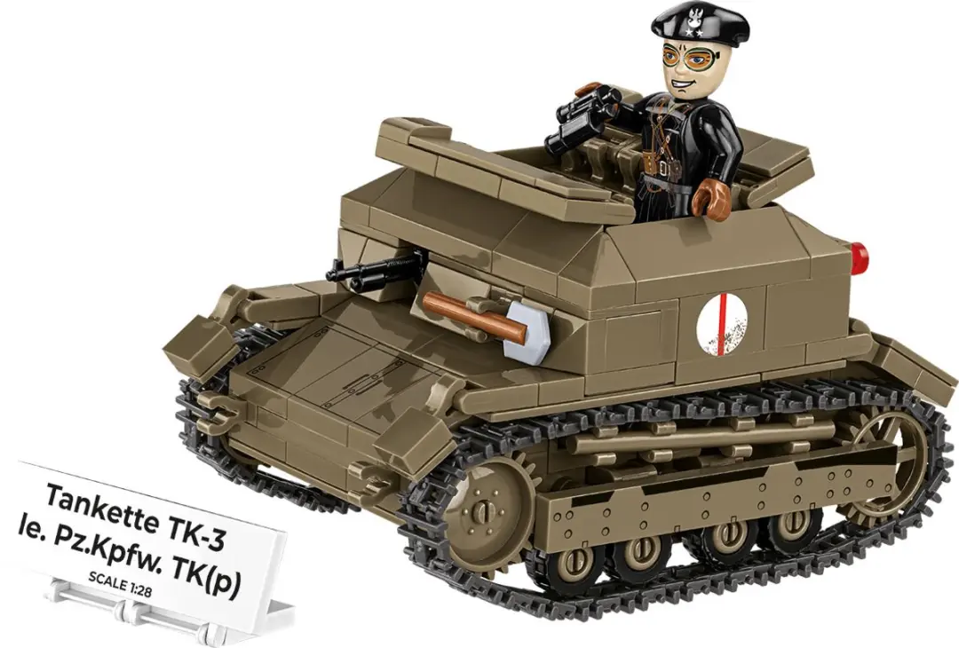 Cobi 2658 Tankette TK-3 2in1 - 323 Onderdelen - Meerkleurig - afbeelding 3 van 6