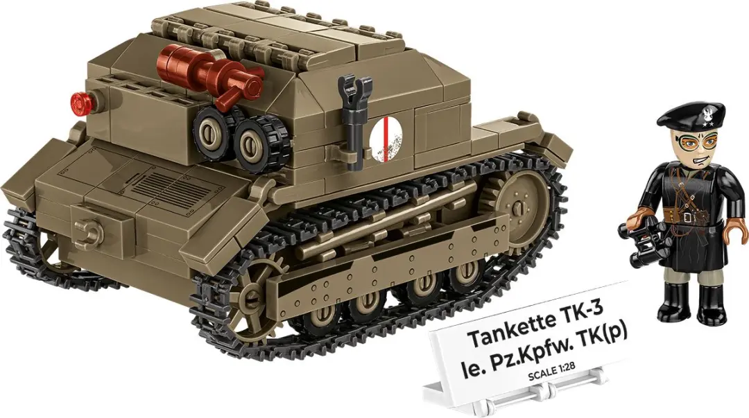 Cobi 2658 Tankette TK-3 2in1 - 323 Onderdelen - Meerkleurig - afbeelding 5 van 6