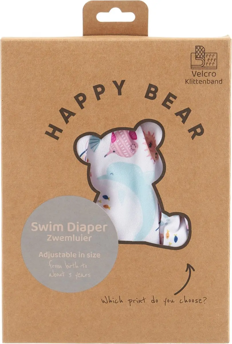 HappyBear Zwemluier Pacific Klittenband - One Size