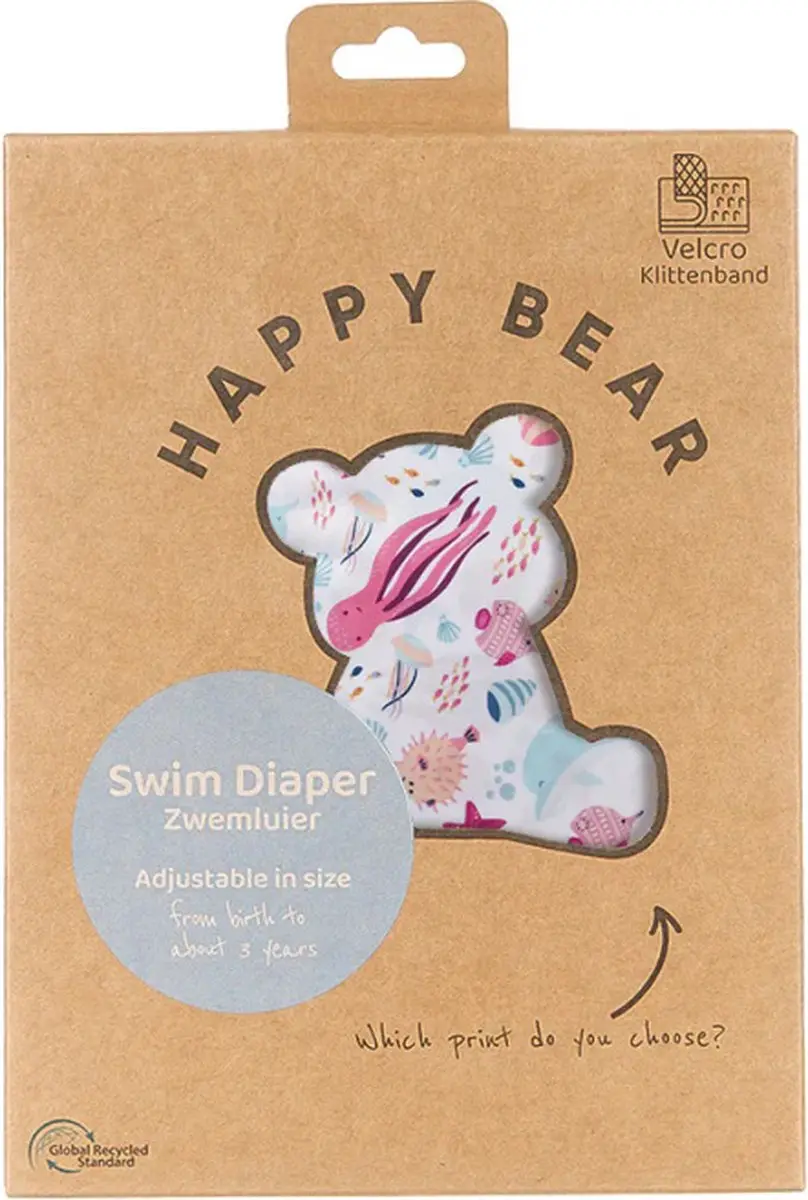 HappyBear Zwemluier Pacific Klittenband - One Size
