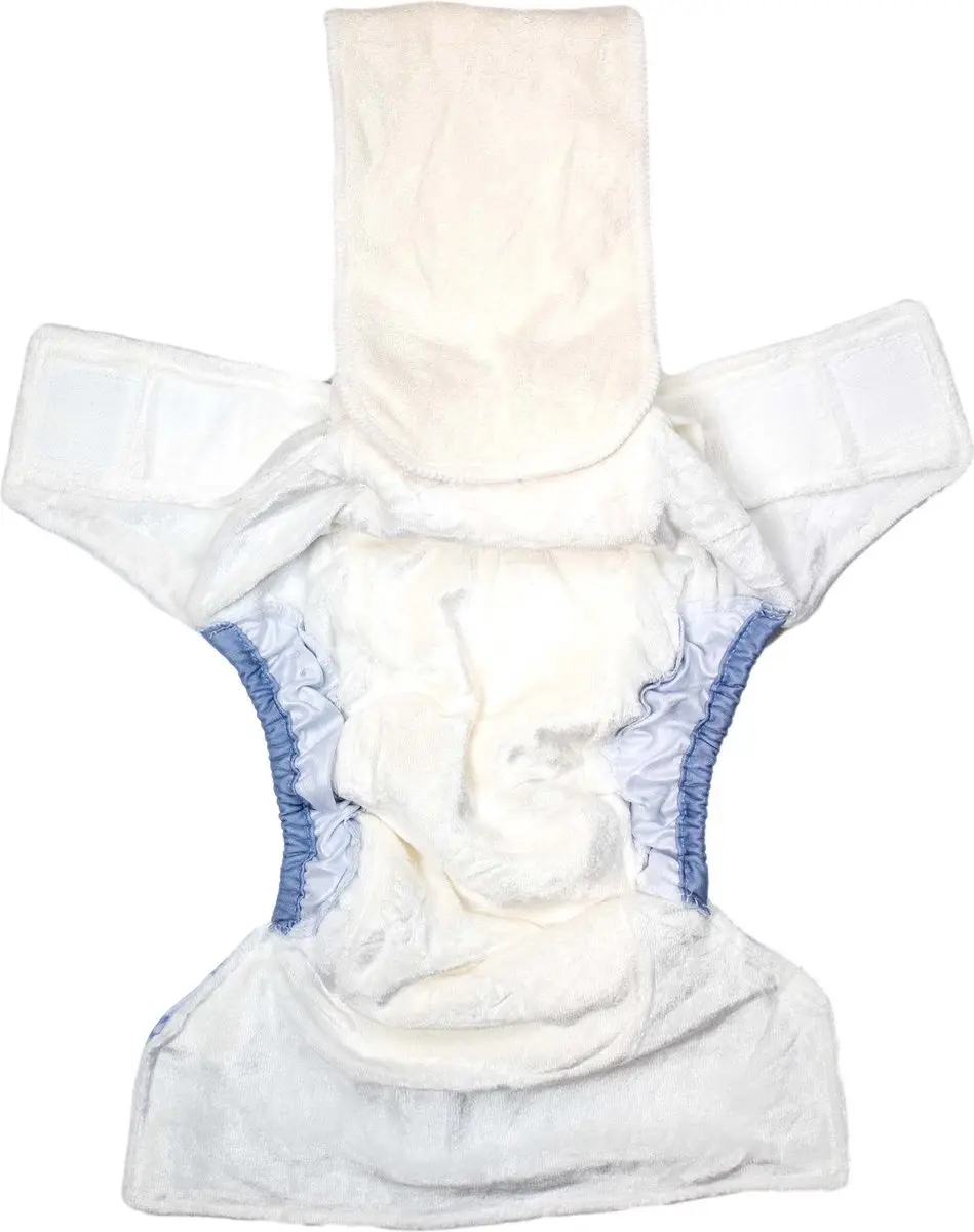HappyBear All In One Luier Blue Giraffe - One Size 4-15kg