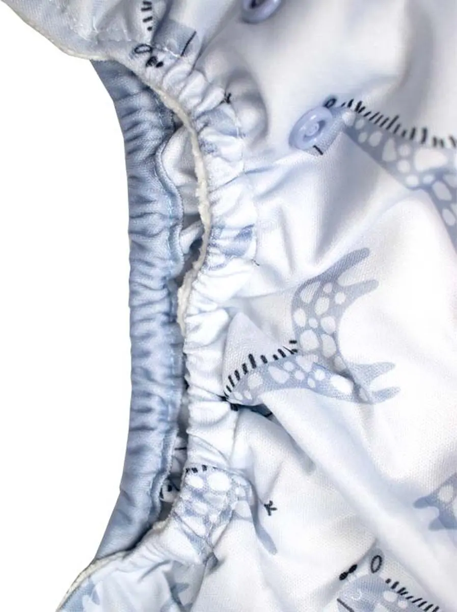 HappyBear All In One Luier Blue Giraffe - One Size 4-15kg