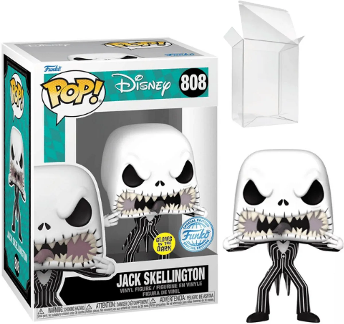 Funko Pop! Nightmare Before Christmas Jack GITD #808 - Multi
