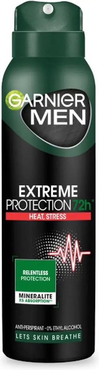 Garnier Men Extreme Protection 72h Antitranspiratiespray 150ml