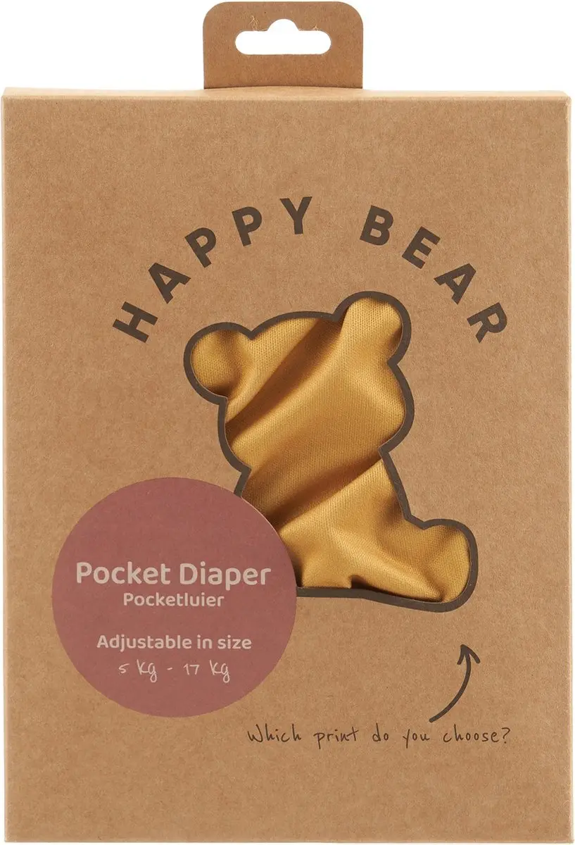 HappyBear Pocketluier Onesize - 5kg t/m 17kg - Ocher