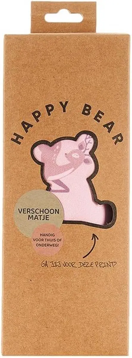 HappyBear Verschoonmatje Oh Deer 50x70cm - Waterdicht