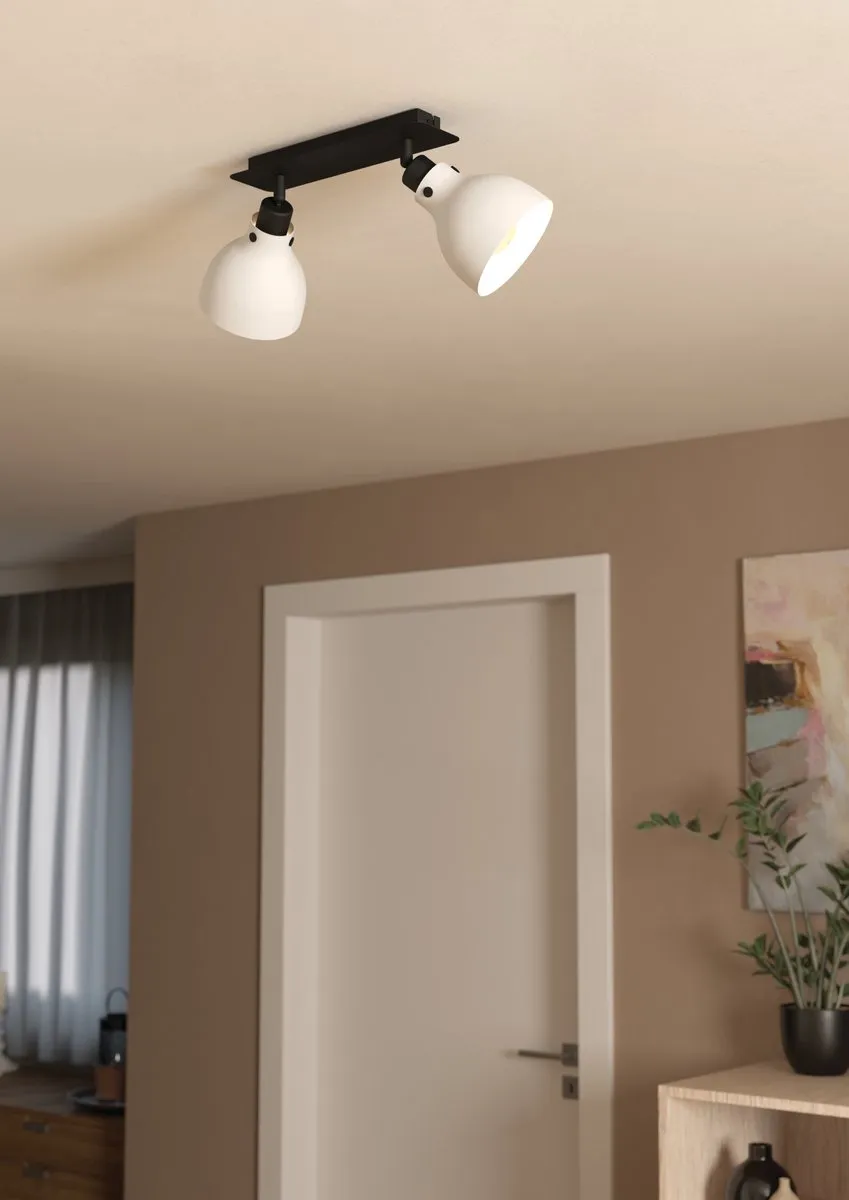 Eglo Matlock Spot E27 - 2 Lichtpunten 52cm - Grijs/Zwart