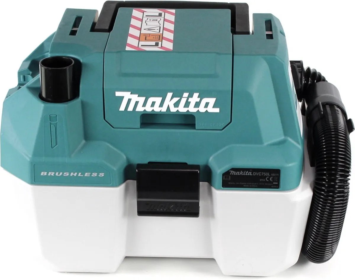 Makita DVC 750 LRT1X3 Stofzuiger 18V - 4,5L - Groene set met accu
