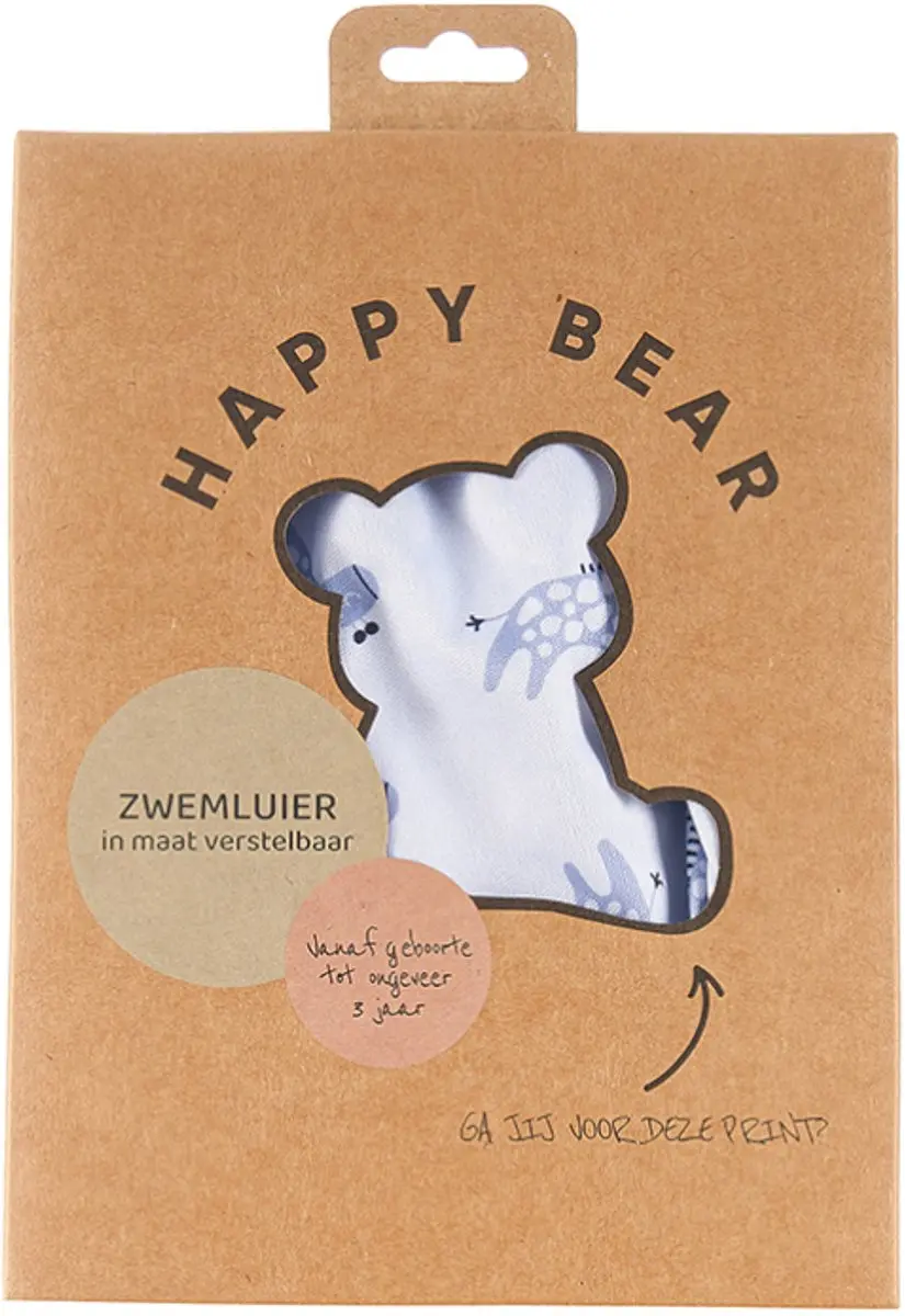 HappyBear Zwemluier Blue Giraffe - One Size